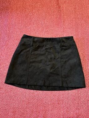 H&M Brown Mini Skirt with Panel Detailing